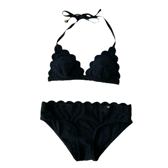 ✨Host Pick✨ KATE SPADE NEW YORK Marina Piccola Scallop Textured Triangle Bikini - Picture 5 of 16